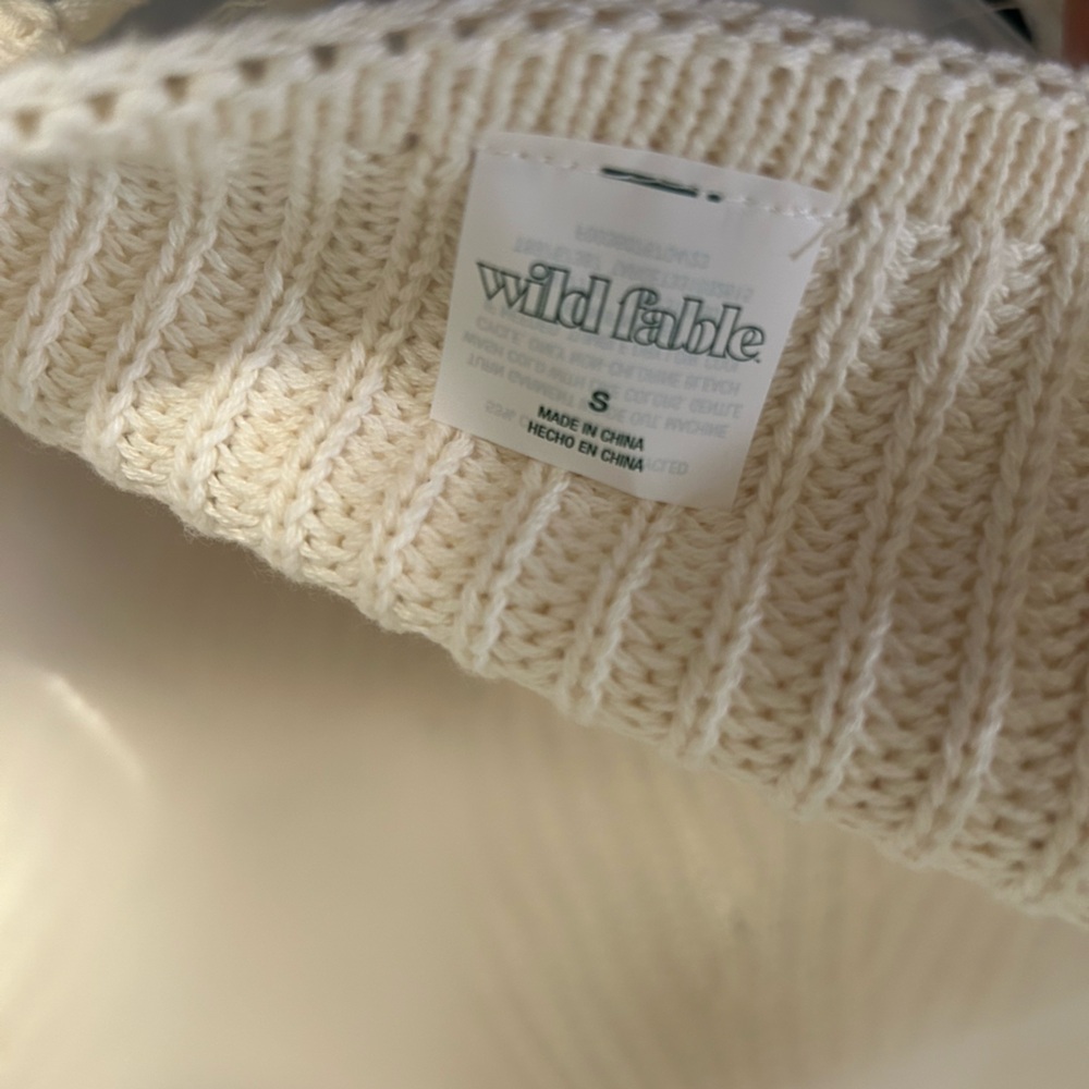Wild Fable White Fringe Crop Top - Picture 4 of 4